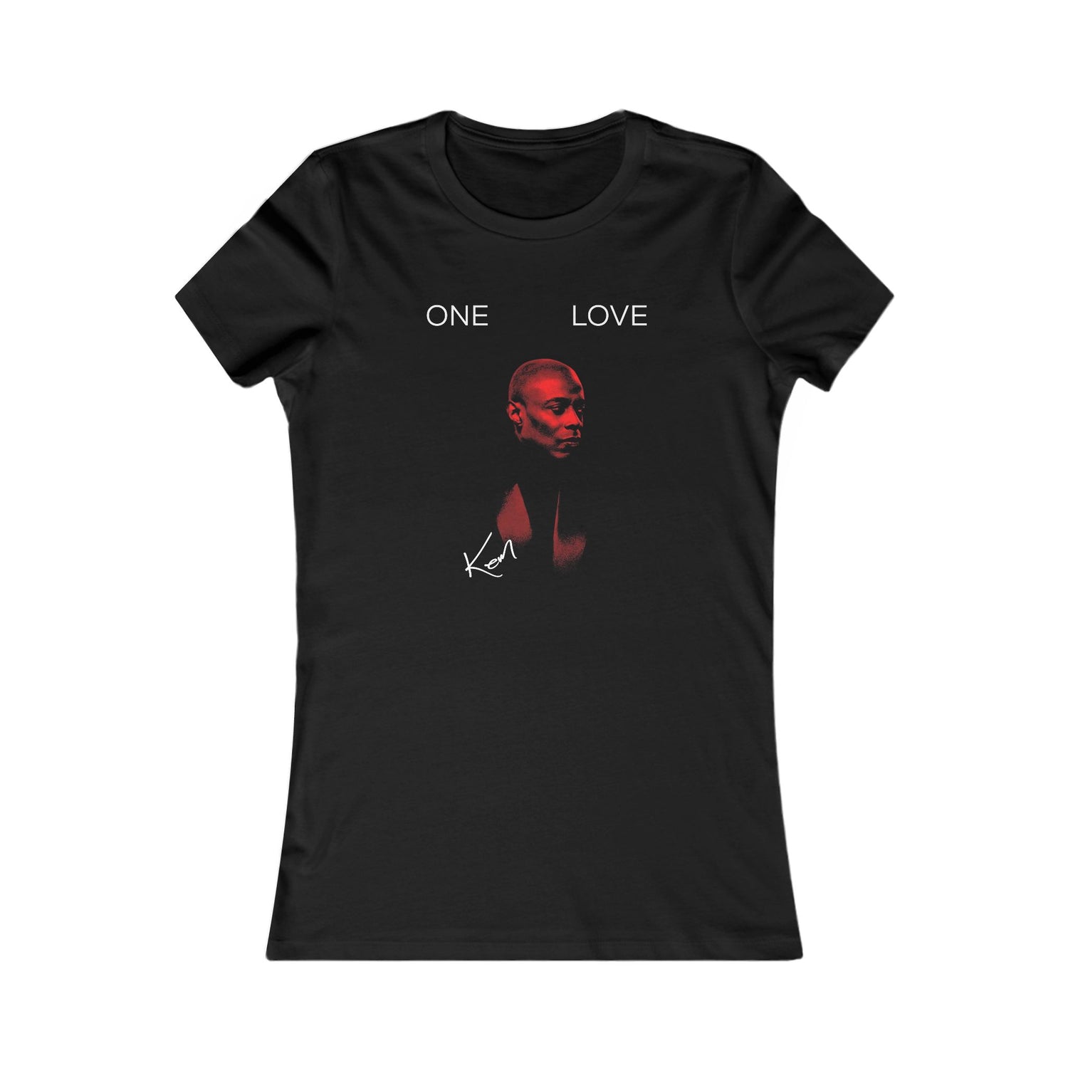 ONE LOVE Red Noir Portrait Women's Tee