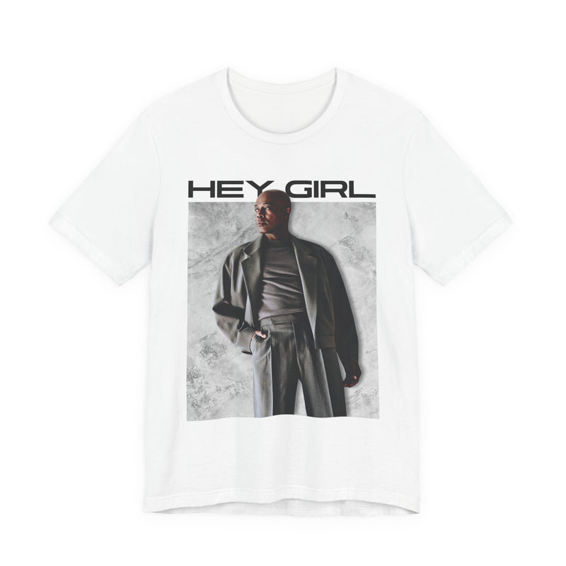 KEM 'Hey Girl' Portrait White Unisex Tee