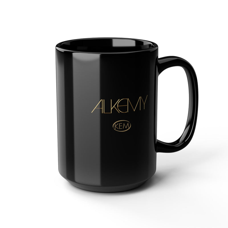 ALKEMY Black Mug — Calm Conversation Coffee Cup