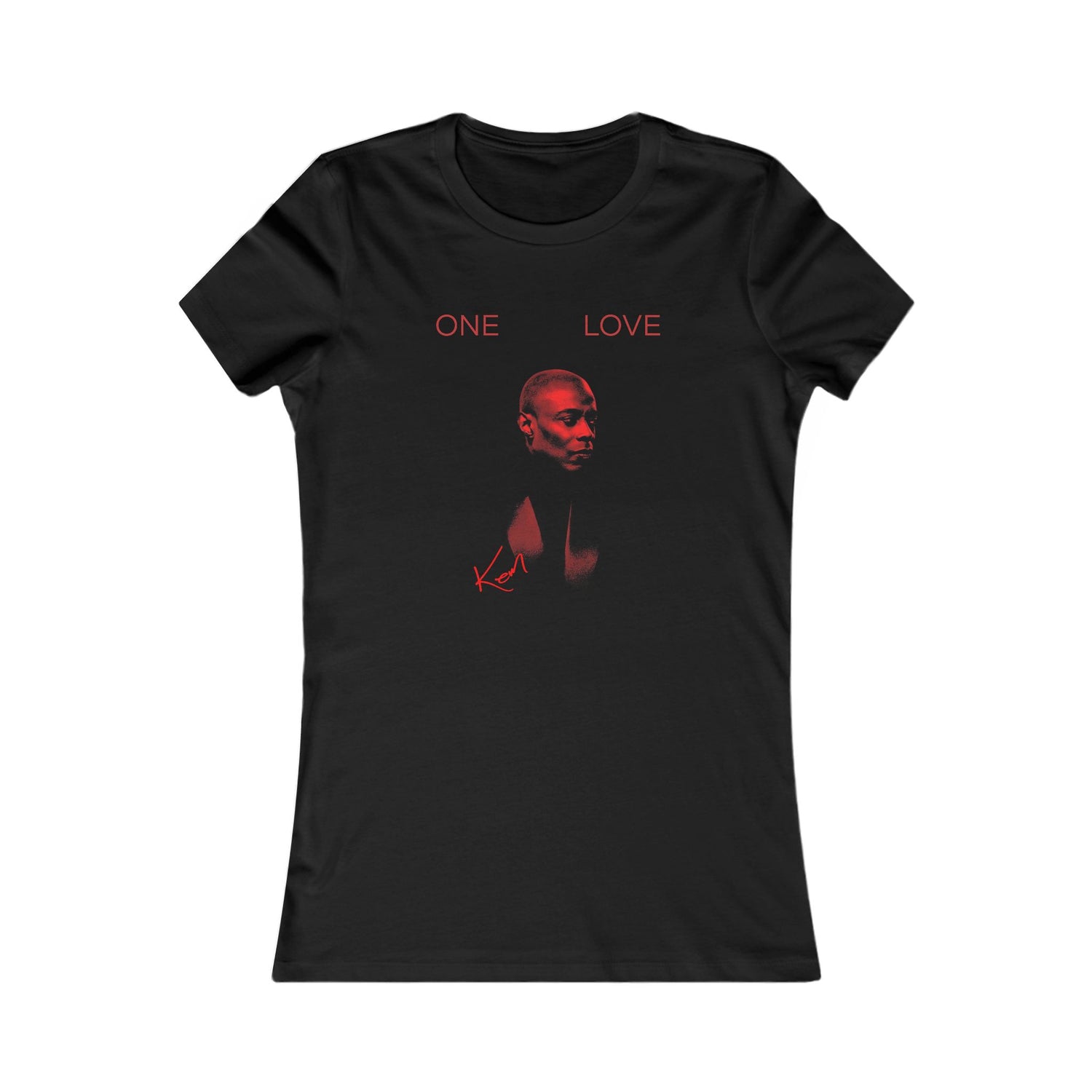 ONE LOVE Red Portrait Women's Tee