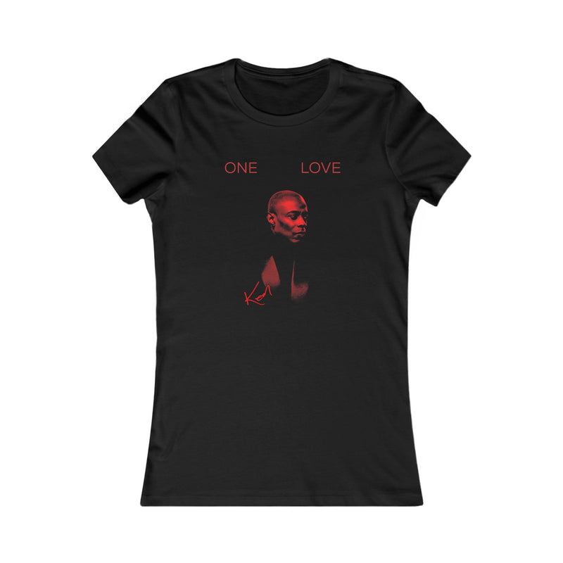 KEM "One Love" Red Portrait Graphic Women's Tee