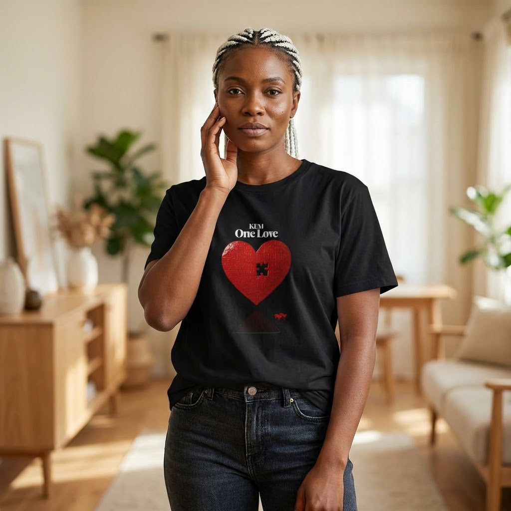 ONE LOVE Unisex Heart Tee