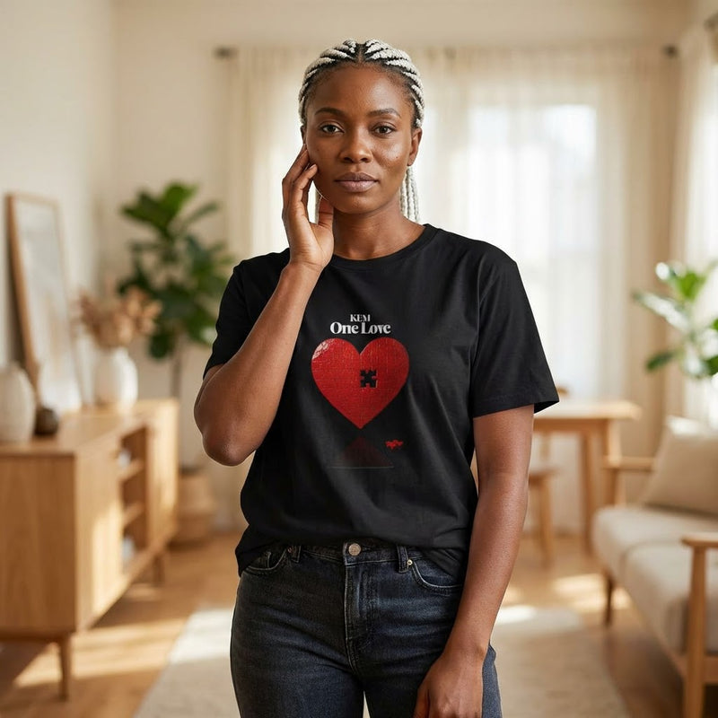 ONE LOVE Unisex Heart Tee