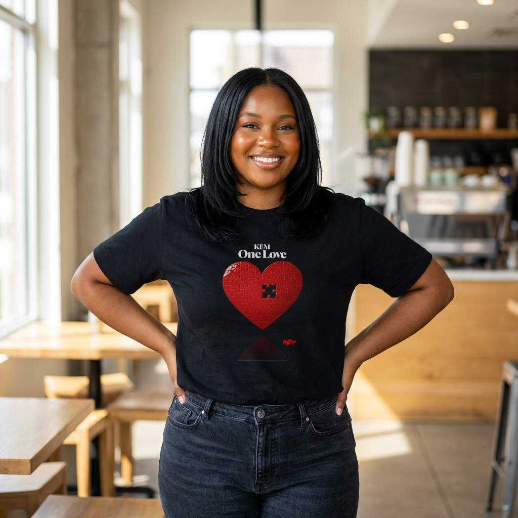 ONE LOVE Women's Heart Tee
