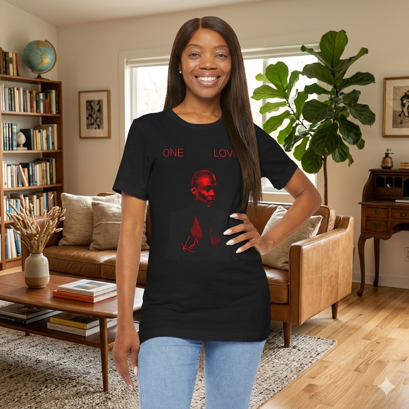 ONE LOVE Red Portrait Women's Tee