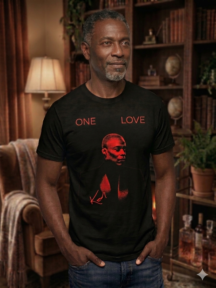 ONE LOVE Red Portrait Men's Tee