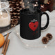 ONE LOVE Heart Black Mug