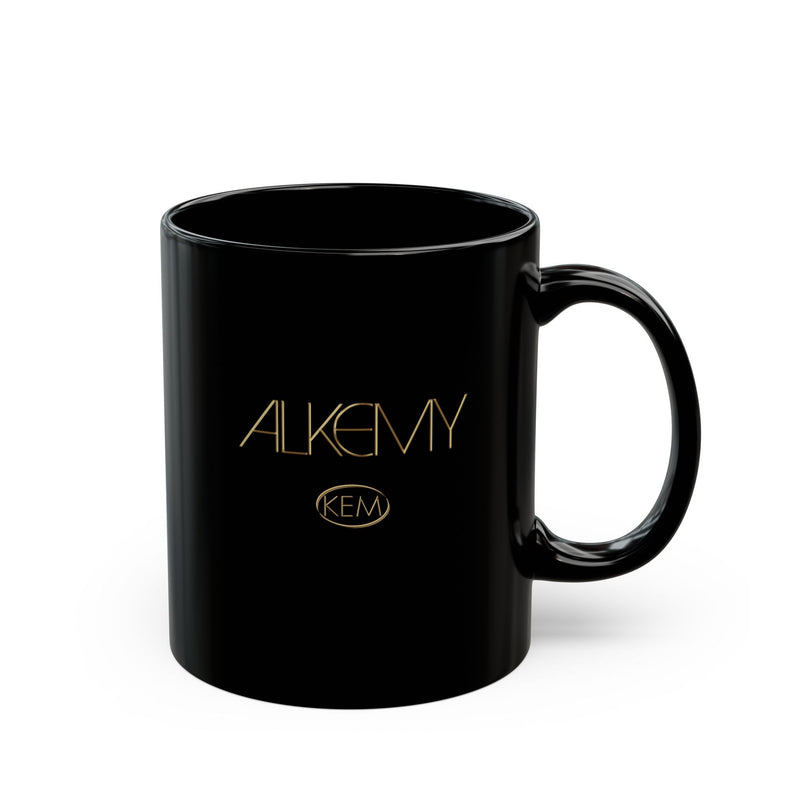 ALKEMY Black Mug — Calm Conversation Coffee Cup