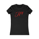 HEY GIRL Retro Script Black/Blue Women's Tee