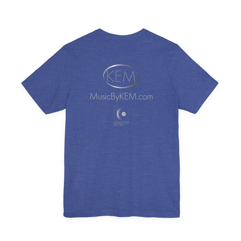 HEY GIRL Retro Script Blue/Black Men's Tee