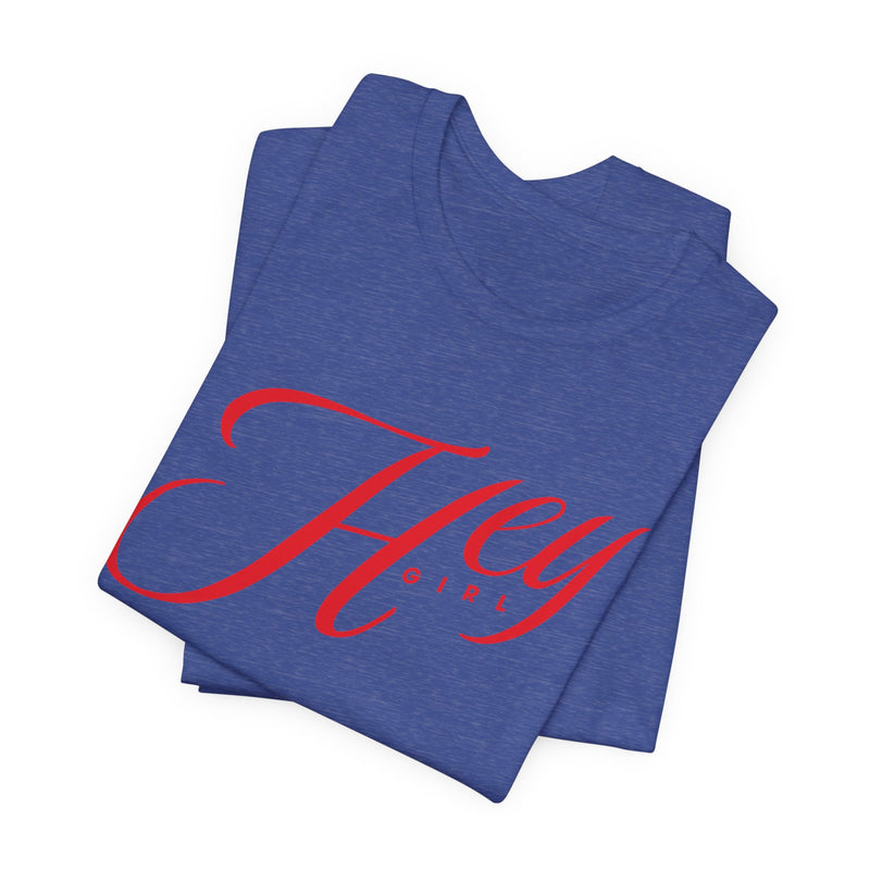 KEM 'Hey Girl' Retro Script Unisex Tee