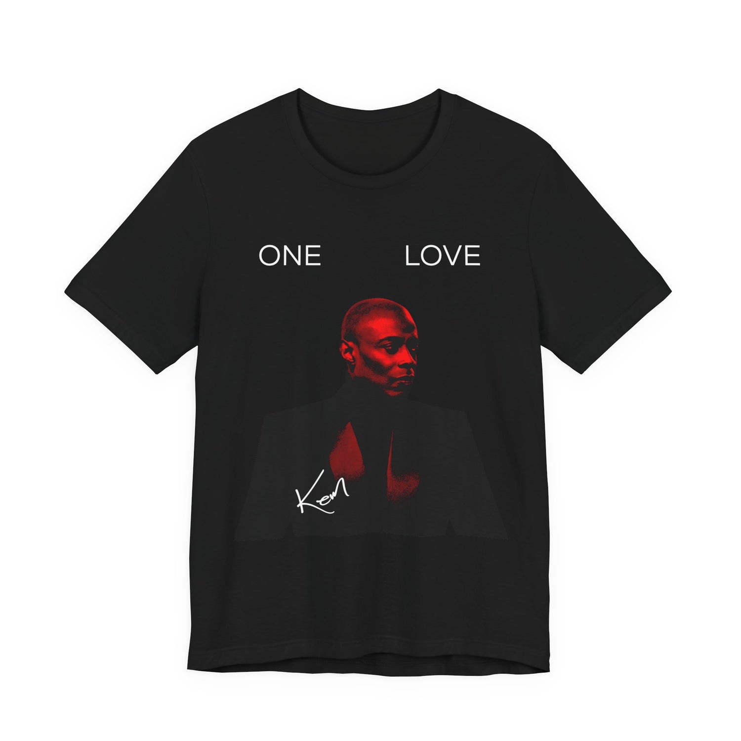 ONE LOVE Red Noir Portrait Men's Tee