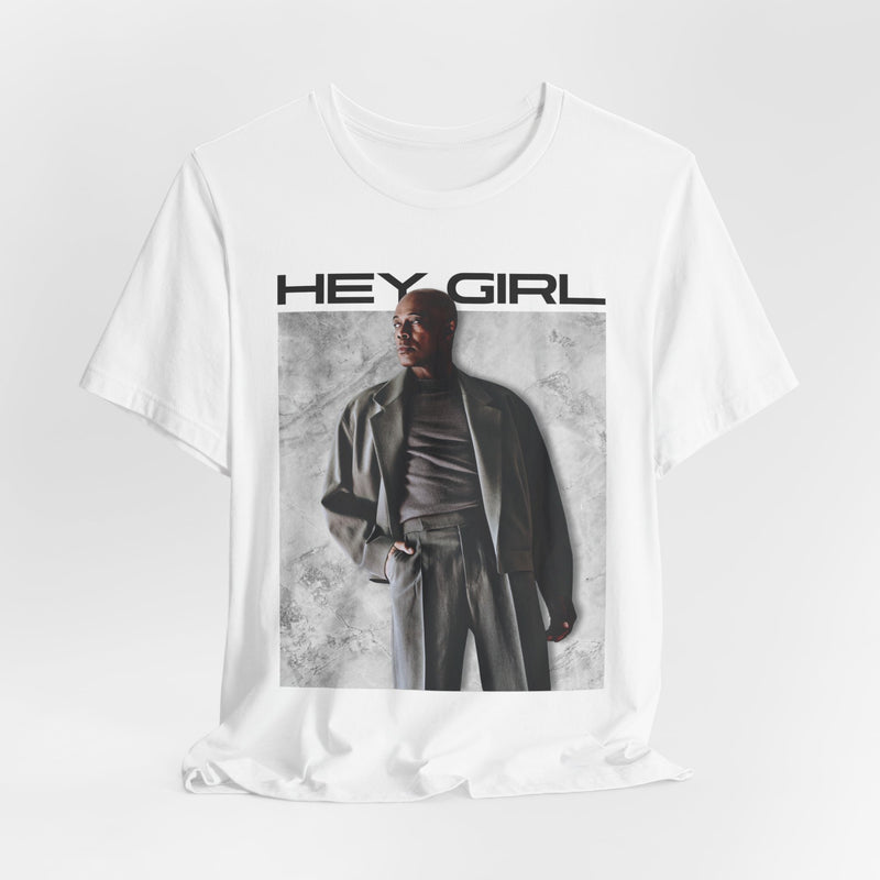 KEM 'Hey Girl' Portrait White Unisex Tee